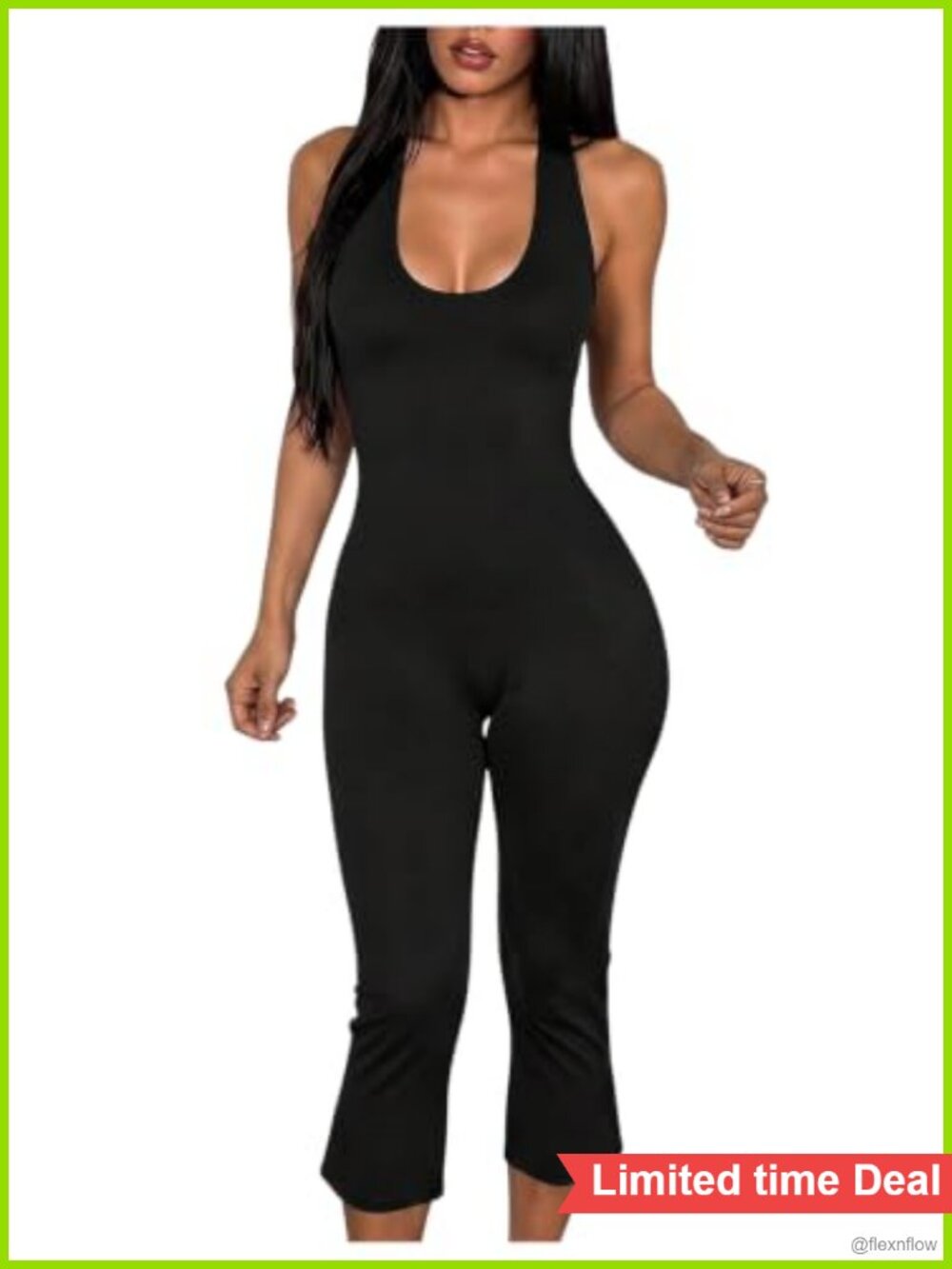 Women's Backless Halter Jumpsuit Sleeveless One Piece Romper
